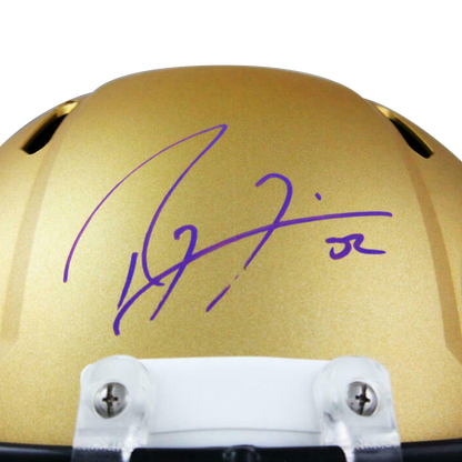 Ray Lewis Baltimore Ravens Signed F/S AMP Speed Helmet (BAS COA)