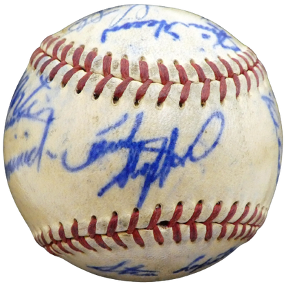 Del Ennis Philadelphia Phillies Signed 1950 Cardinals Phillies Baseball 19 Sigs A52636 (BAS COA)