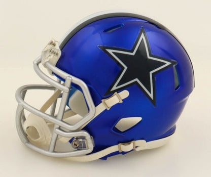 DANNY WHITE SIGNED AUTOGRAPHED DALLAS COWBOYS FLASH MINI HELMET PSA COA