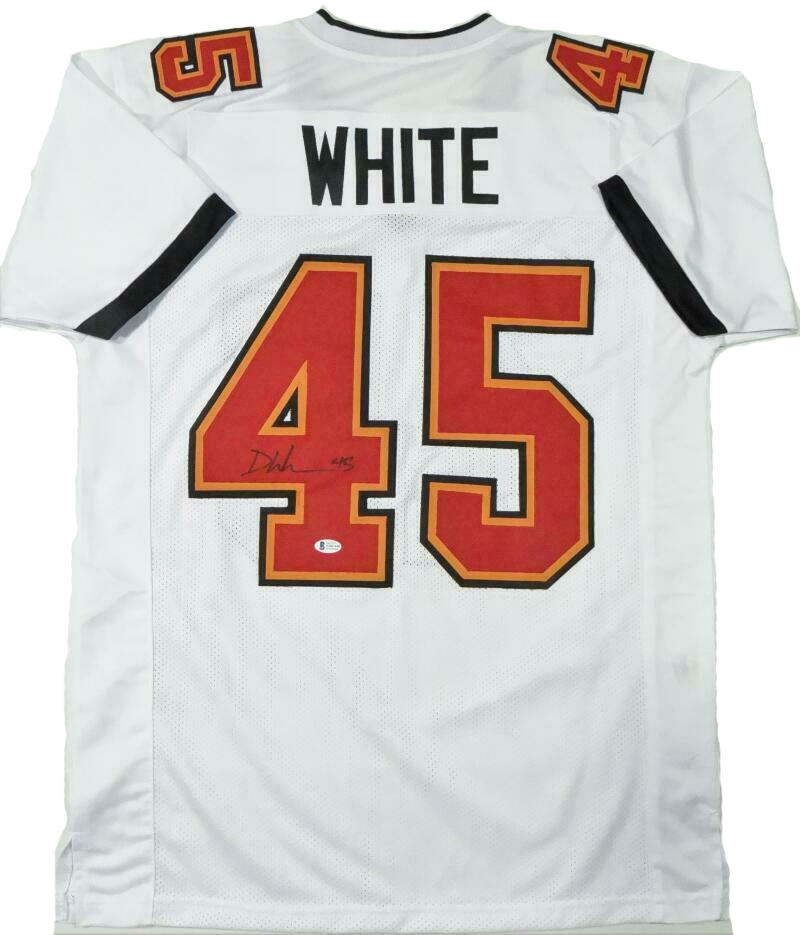 Devin White Tampa Bay Buccaneers Signed White Pro Style Jersey (BAS CO —  Ultimate Autographs