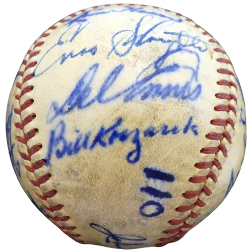 1950 Cardinals St. Louis Cardinals Signed Stan Musial Baseball with 19 Signatures A52636 (BAS COA), , 
