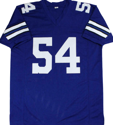 Randy White Dallas Cowboys Signed Blue Pro Style Jersey with HOF (BAS COA)