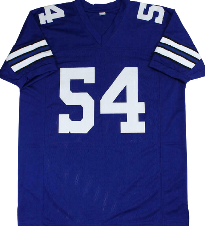 Randy White Dallas Cowboys Signed Blue Pro Style Jersey with HOF (BAS COA)