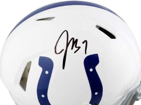 Jacoby Brissett Indianapolis Colts Signed F/S Colts Speed Authentic Helmet JSA COA (Baltimore)