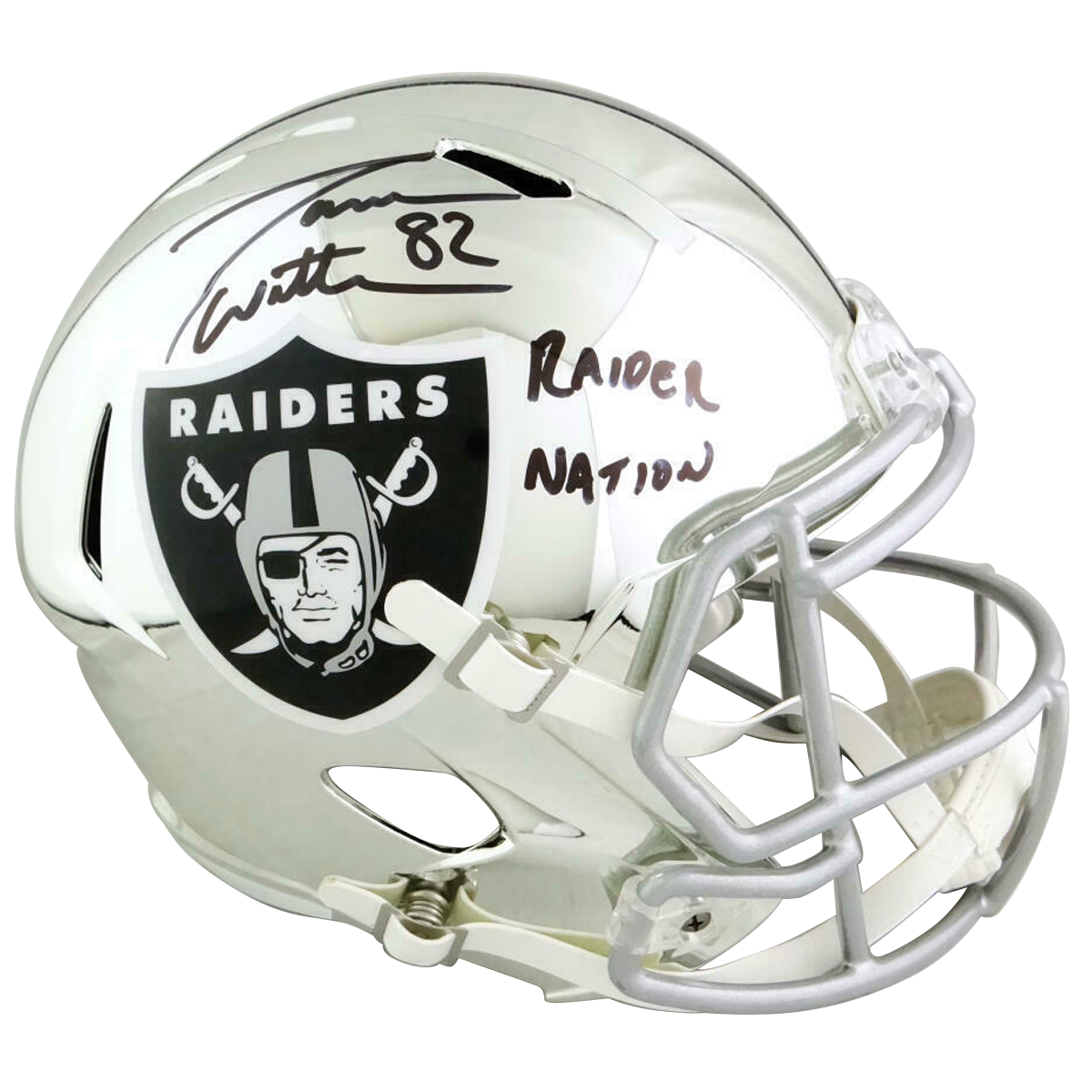 Jason Witten Las Vegas Raiders Signed F/S Chrome Speed Helmet w/Insc ( —  Ultimate Autographs