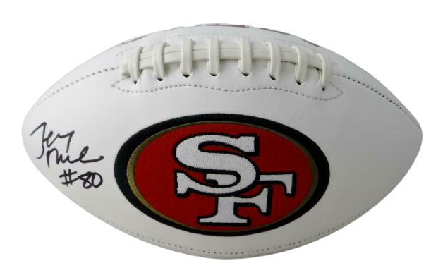 Jerry Rice San Francisco 49ers Signed San Francisco 49ers Logo Football (BAS COA)