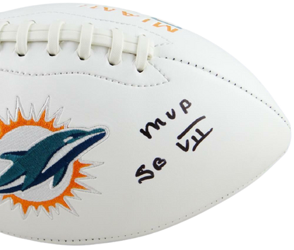 Jake Scott Miami Dolphins Signed Miami Dolphins Logo Football with MVP SB VII (JSA COA)