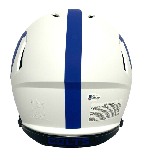 Eric Dickerson Indianapolis Colts Signed "HOF 99" lunar Eclipse Authentic Helmet (BAS COA)