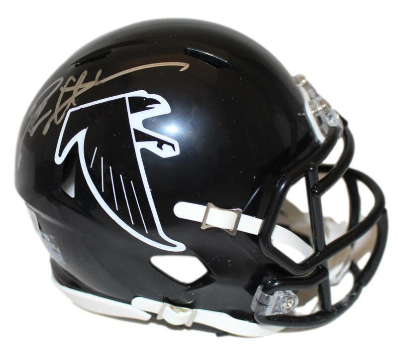 Deion Sanders Signed Atlanta Falcons 90-02 Speed Mini Helmet Beckett 39622