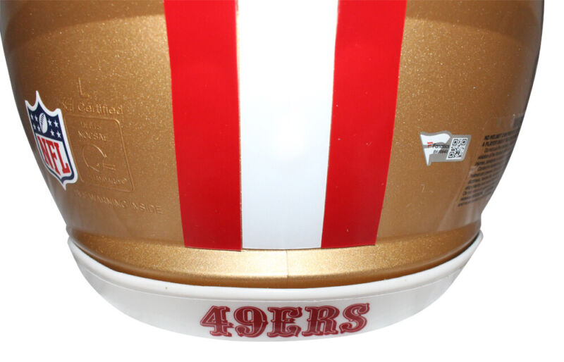 Jerry Rice Autographed San Francisco 49ers Authentic Speed Helmet FAN 39350
