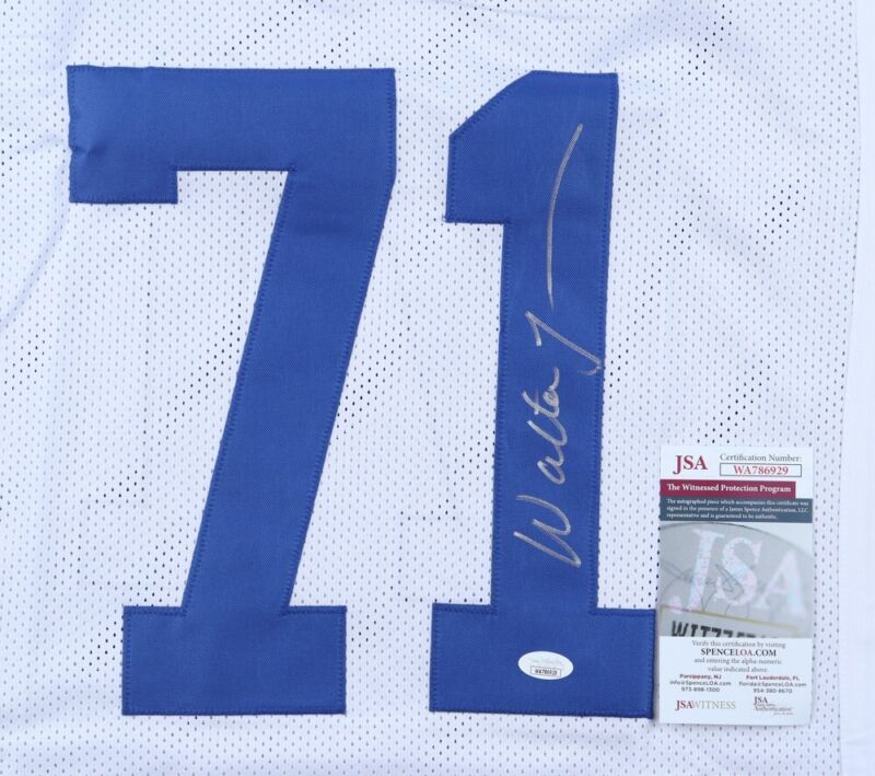 WALTER JONES SIGNED AUTOGRAPHED SEATTLE SEAHAWKS CUSTOM JERSEY JSA COA