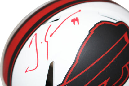 Tremaine Edmunds Autographed Buffalo Bills Lunar Mini Helmet Beckett 38293