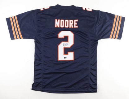 D.J. MOORE SIGNED AUTOGRAPHED CHICAGO BEARS CUSTOM JERSEY BECKETT COA