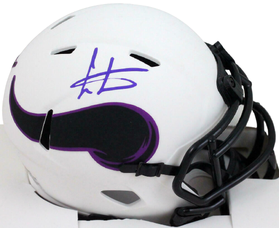 Cris Carter Minnesota Vikings Autographed Lunar Speed Mini Helmet-(JSA COA)