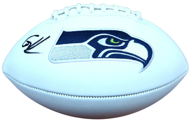 Cortez Kennedy Seattle Seahawks Signed Seahawks White Logo Football 110684 (BAS COA)