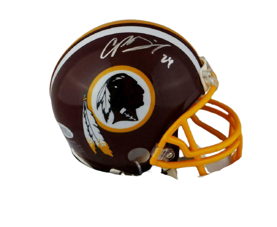 Champ Bailey Washington Redskins Signed Redskins Mini Helmet *Silver ( —  Ultimate Autographs