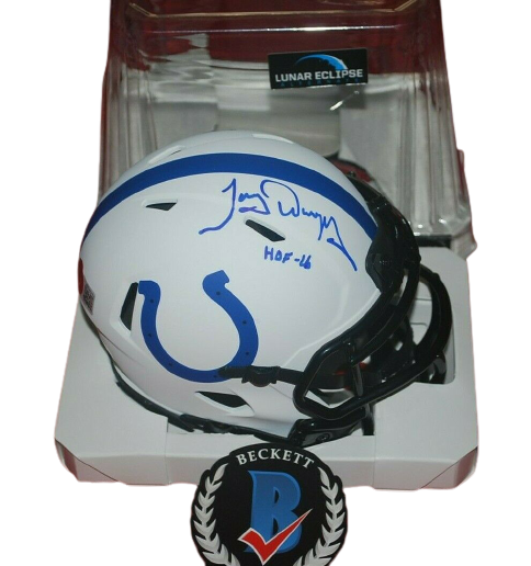 Tony Dungy Indianapolis Colts Signed Lunar Eclipse Mini Helmet HOF 16 BAS COA (Baltimore)