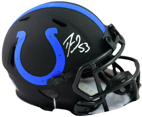 Darius Leonard Indianapolis Colts Eclipse Speed Mini Helmet BAS COA