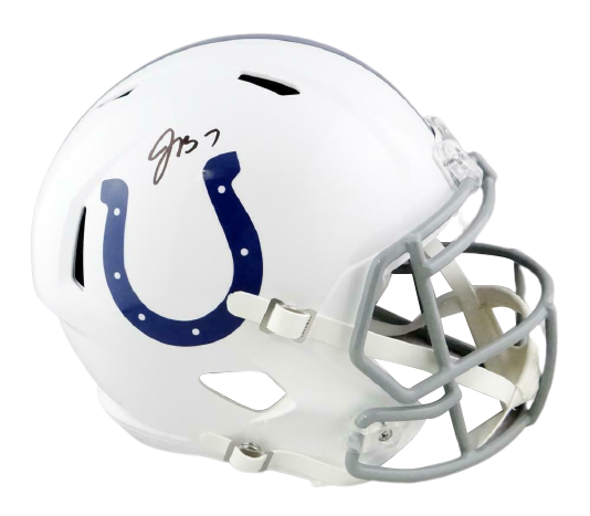 Jacoby Brissett Indianapolis Colts Signed F/S Speed Helmet JSA COA (Baltimore)