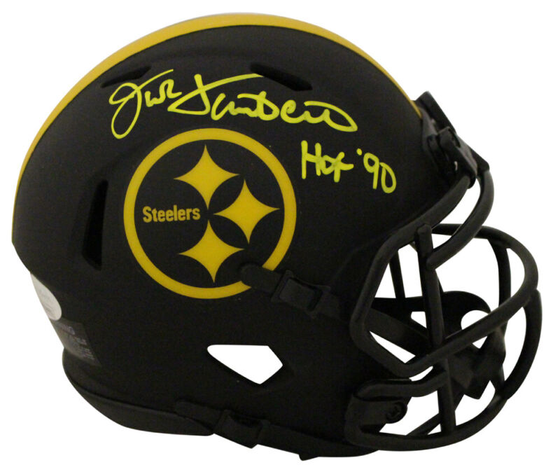 Jack Lambert Autographed Pittsburgh Steelers Eclipse Mini Helmet HOF JSA 28190