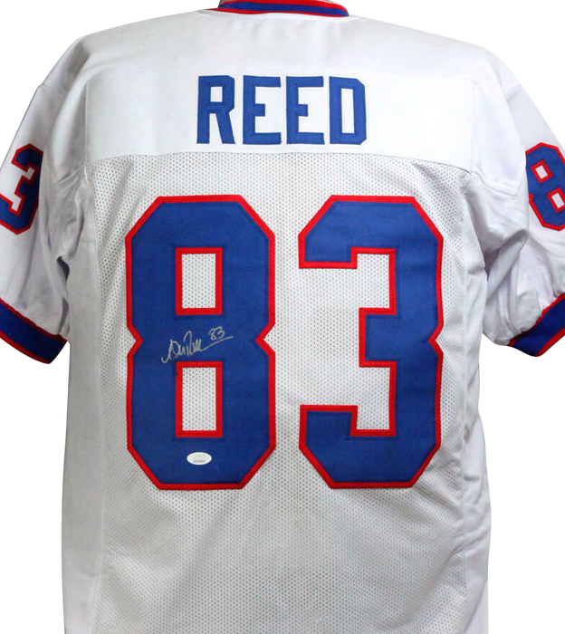 Andre Reed Autographed White Pro Style Jersey (JSA COA)