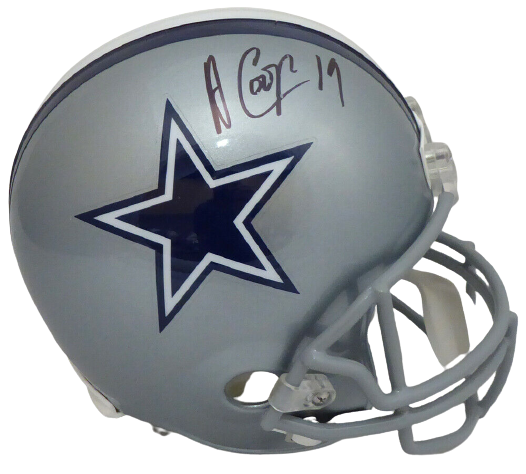 Amari Cooper Dallas Cowboys Autographed Full Size Helmet (Smudged) E80844 (BAS COA)