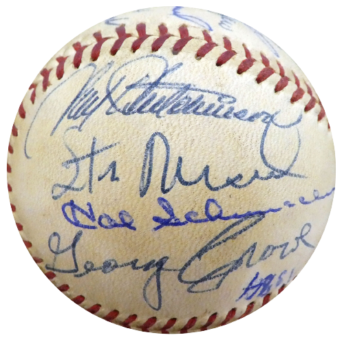Stan Musial St. Louis Cardinals Signed Baseball 28 Sigs A52637 (BAS COA)