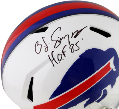 OJ Simpson Buffalo Bills Signed Bills Full-sized Speed Helmet with HOF (JSA COA)