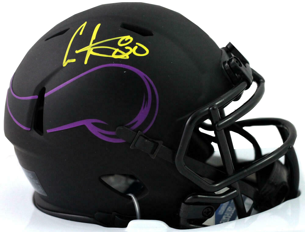 Cris Carter Minnesota Vikings Signed Eclipse Mini Helmet- (BAS COA)