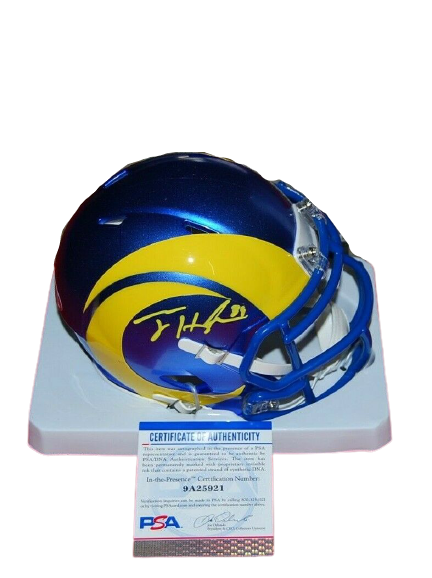 : PSA/DNA Authentic Tyler Higbee Autograph Full Size Los