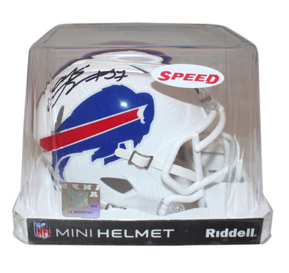 AJ Epenesa Autographed/Signed Buffalo Bills Speed Mini Helmet Beckett 38506