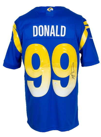 Aaron Donald Los Angeles Rams Signed Blue Nike Limited Football Jersey (JSA COA), , 