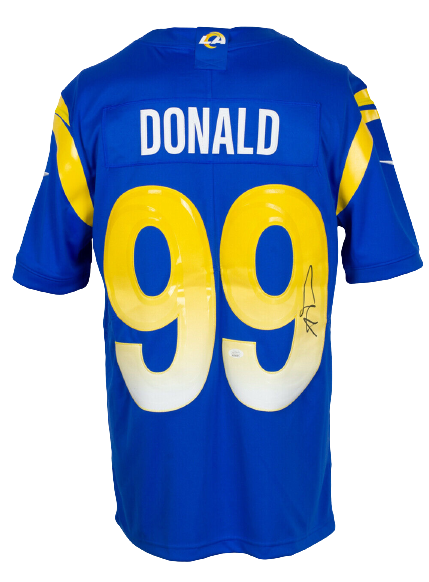 Aaron Donald Los Angeles Rams Autographed Yellow/Blue Custom Jersey –  EMPIRE SPORTS USA