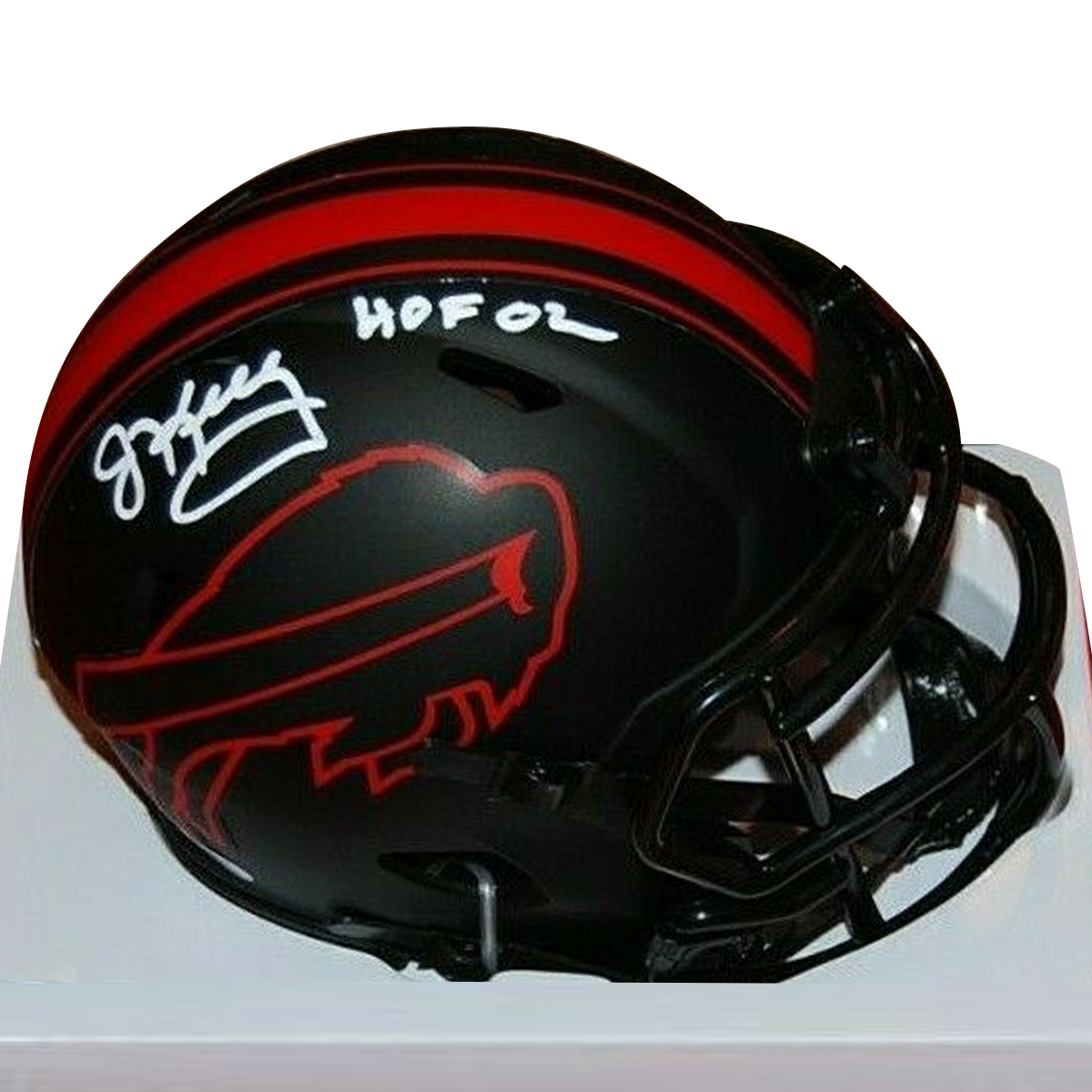 Jim Kelly Buffalo Bills signed Eclipse Mini Helmet (BAS COA)