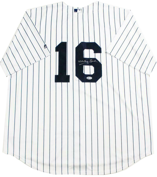 New York Yankees Don Mattingly Autographed White Pinstripe Nike Jersey Size XL PSA/DNA