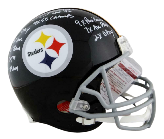 Jack Lambert Pittsburgh Steelers Signed Full-sized Steelers 63-76 TB P —  Ultimate Autographs
