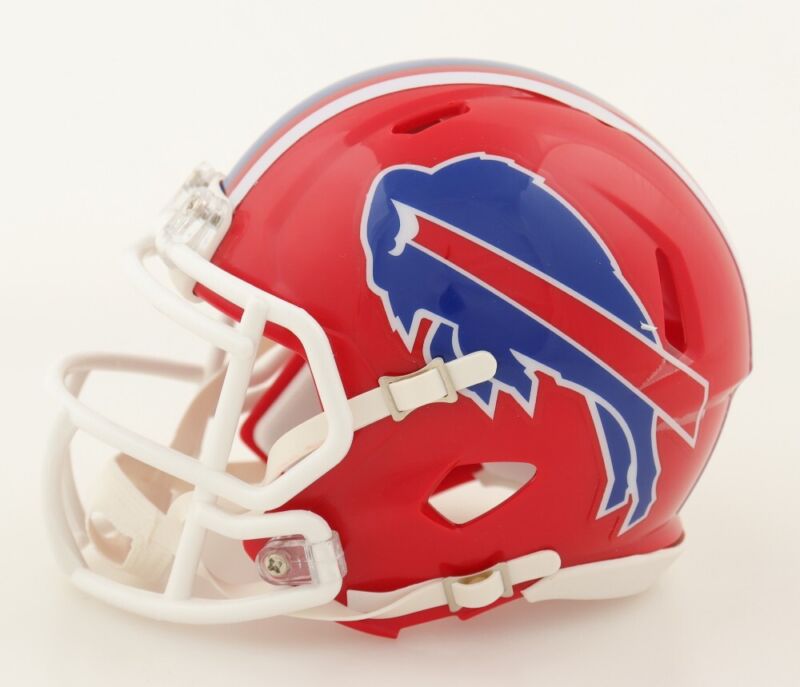 ANDRE REED AUTOGRAPHED BUFFALO BILLS THROWBACK MINI HELMET JSA COA