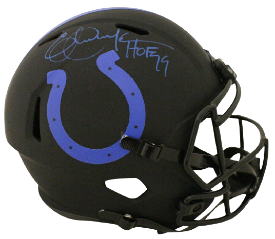 Eric Dickerson Indianapolis Colts F/S Eclipse Helmet HOF 28122 BAS COA (Baltimore)