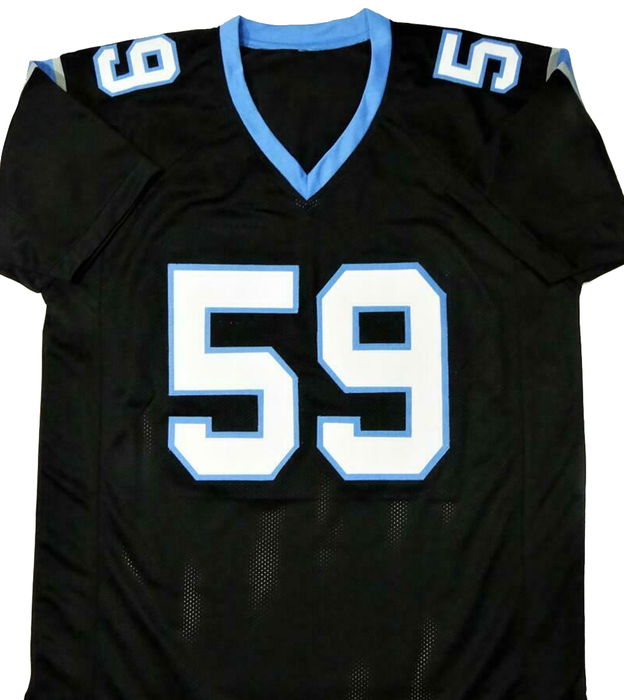 Luke Kuechly Autographed Black Pro Style Jersey (BAS COA)