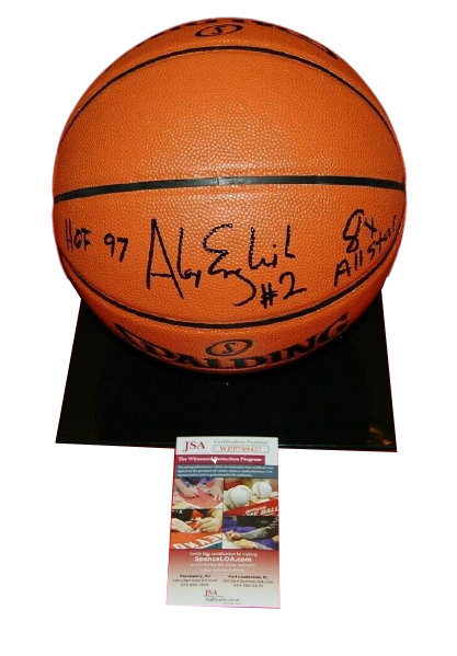 ALEX ENGLISH DENVER NUGGETS signed GAME REPLICA BASKETBALL (JSA COA)