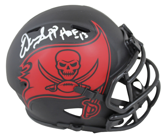 Warren Sapp Tampa Bay Buccaneers Signed "HOF 13" Eclipse Speed Mini Helmet (BAS COA)