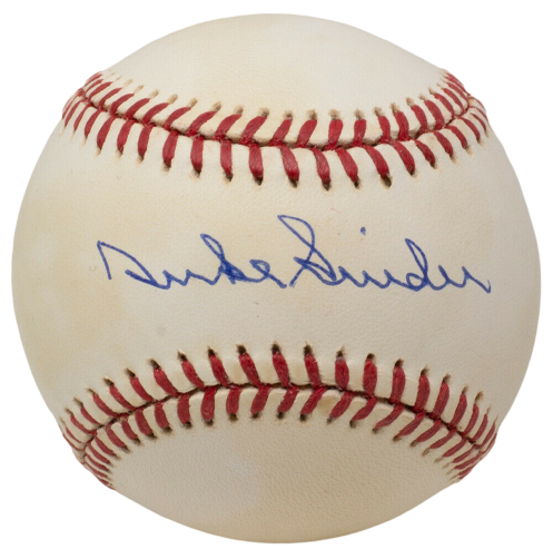 Duke Snider Los Angeles Dodgers Signed National League Baseball U97927 (BAS COA)