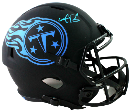 AJ Brown Tennessee Titans Signed F/S Eclipse Speed Helmet (BAS COA), , 