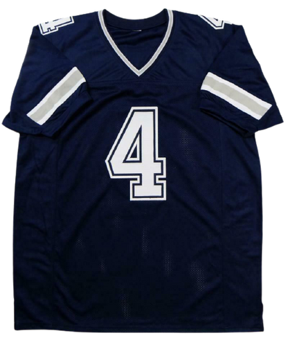 Dak Prescott Dallas Cowboys Signed Blue Pro Style Jersey (BAS COA)