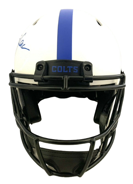 Marshall Faulk Indianapolis Colts Signed Lunar Eclipse Authentic Helmet (BAS COA)