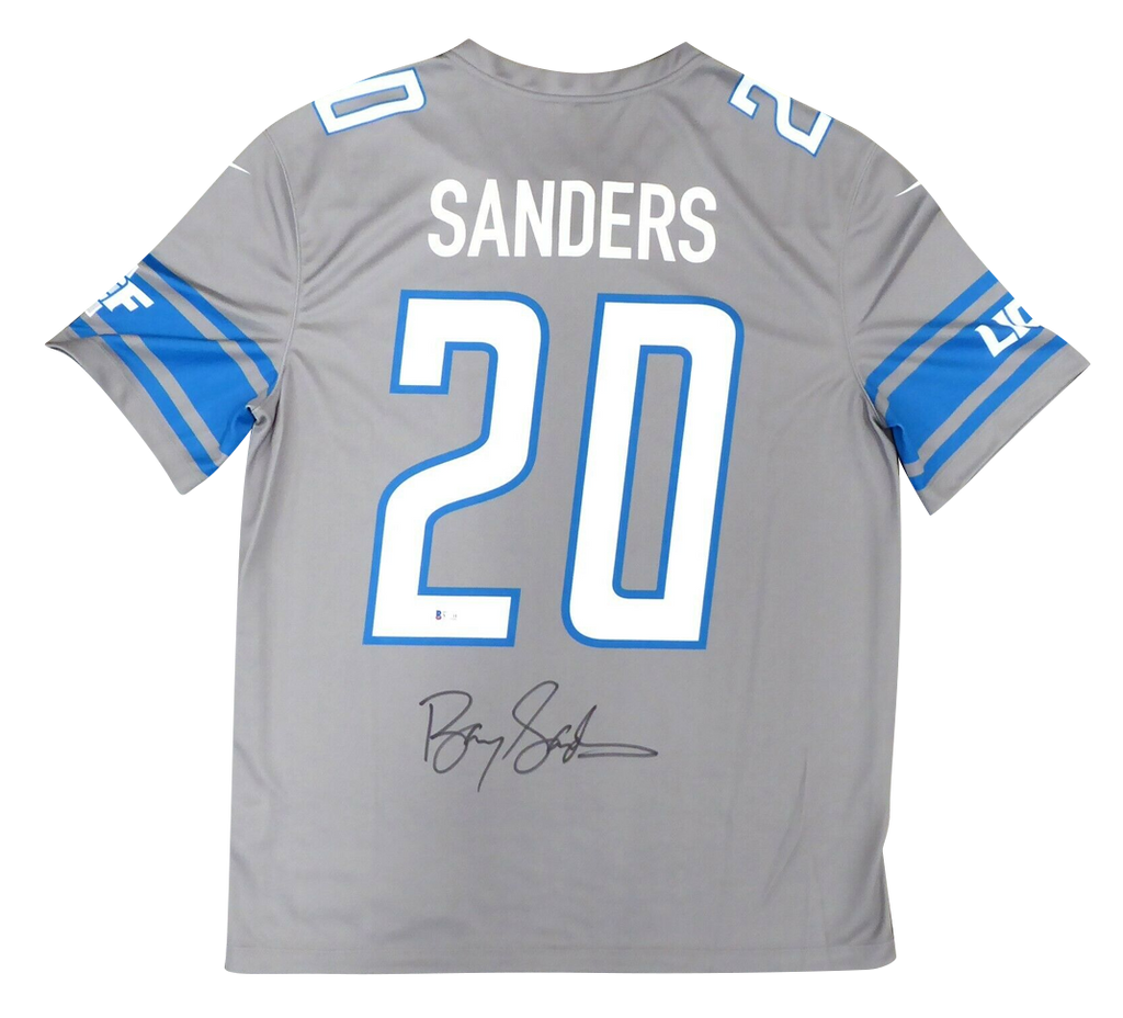 The Jersey Source Deion Sanders Autographed White & Blue Pro Style Jersey-Beckett W Hologram *Black