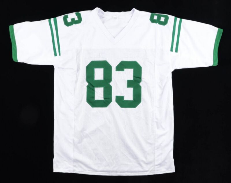 VINCE PAPALE "INVINCIBLE" SIGNED AUTOGRAPHED EAGLES GREEN CUSTOM JERSEY JSA COA