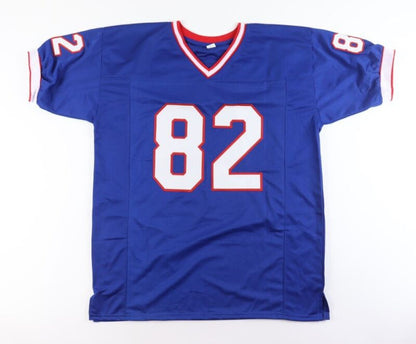 DON BEEBE SIGNED AUTOGRAPHED BUFFALO BILLS CUSTOM JERSEY JSA COA