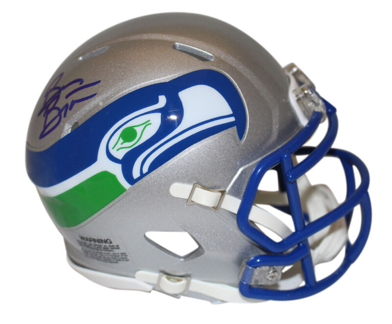 Brian Bosworth Signed Seattle Seahawks '83-'01 Speed Mini Helmet BAS 40067