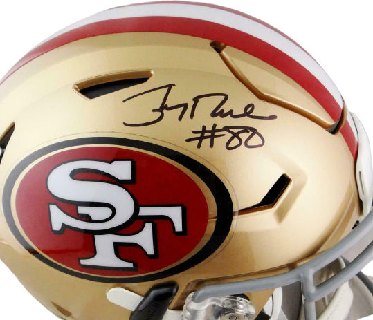 Jerry Rice San Francisco 49ers Signed San Francisco 49ers Full-sized SpeedFlex Helmet (BAS COA)